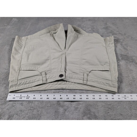 The North Face Womens 10 Tan Utility Shorts Hiking Camping Casual Drawstring Wai - Picture 9 of 11